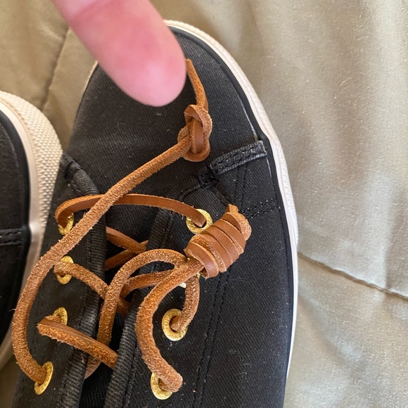 Sperry’s Top Sider slip on sneakers, black, size 8.5 - Picture 6 of 7